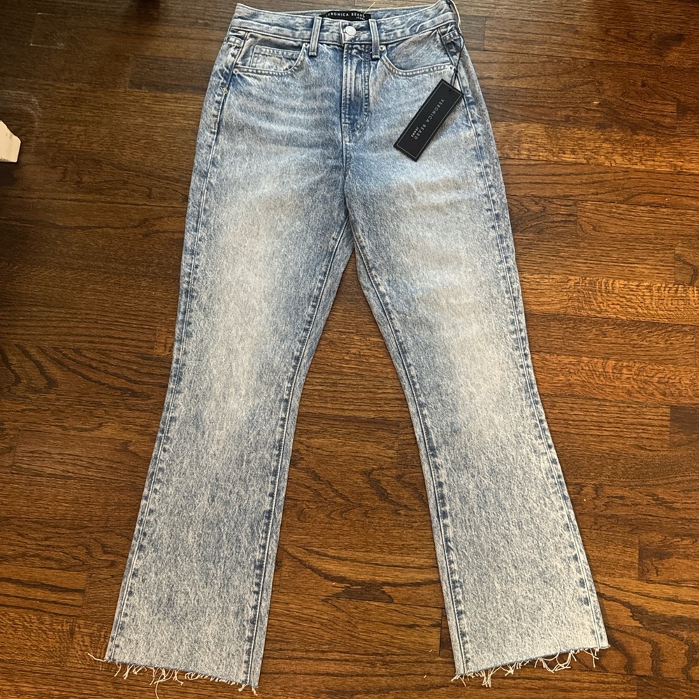 Veronica Beard Light Blue Flare Jeans